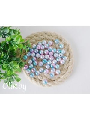 Бусинки 8 мм*10 гр градиент №7 (примерно 40шт)