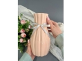 Ваза из керамики, 22*8см, розовый, 1шт