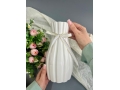 Ваза из керамики, 22*8см, белый, 1шт