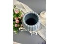 Ваза из керамики, 22*8,5см, серый, 1шт