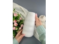 Ваза из керамики, 19*6см, белый, 1шт