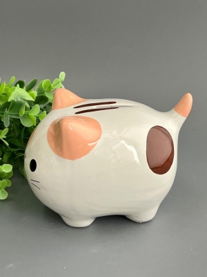 Копилка из керамики - кот 14*11см