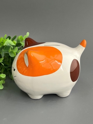Копилка из керамики - кот 14*11см