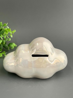 Копилка из керамики - облако 17*11см, белый