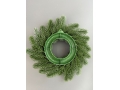 Новогодний венок малый с ягодой (29 см) патина