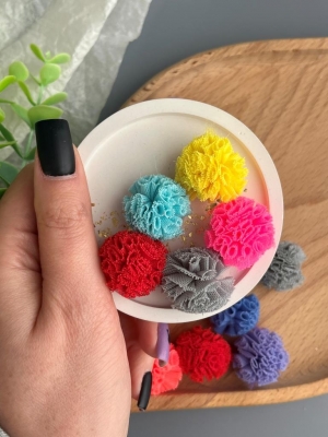 Набор декоративных помпонов, 2,5 см, 20 шт