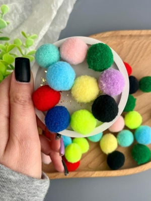 Набор помпонов, 2 см, 20 шт