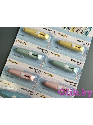 Нож с выдвижным  лезвием 7,5 см, цвет ассорти, 1 шт