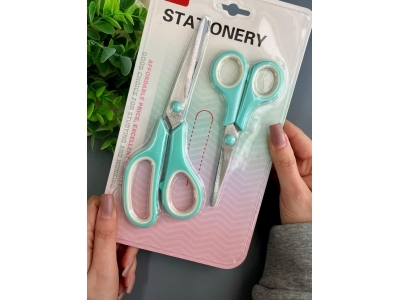 Набор ножниц универсальных (2 шт), аквамариновый