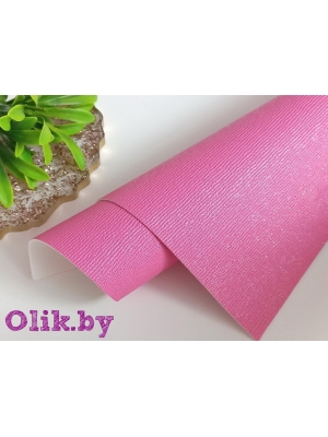 Кожзам текстурный 22*30 см, розовый