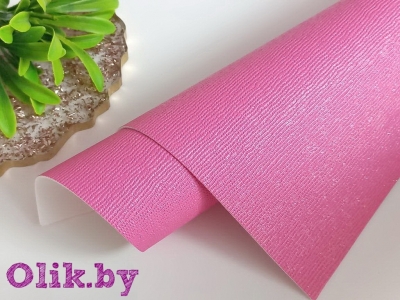 Кожзам текстурный 22*30 см, розовый