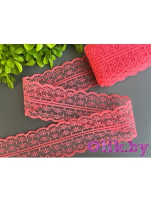 Кружево, 4.5см (3269), лососево-розовый, 1м
