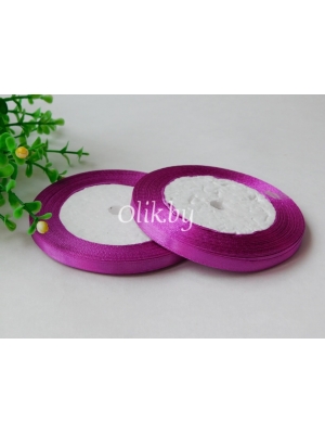 Лента атласная 0.6см, бобина 23 м, сиреневый №34