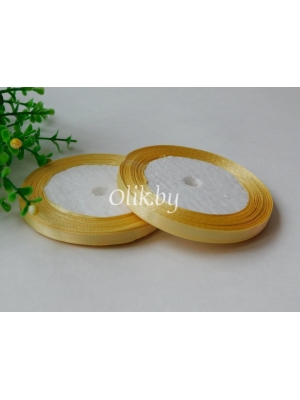 Лента атласная 0.6см, бобина 23 м, бежевый №87