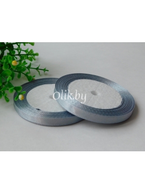 Лента атласная 0.6см, бобина 23 м, серый №059