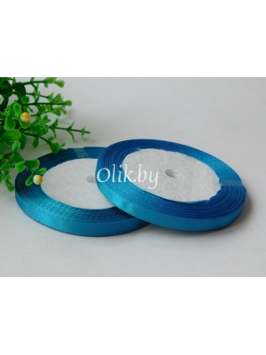 Лента атласная 0.6см, бобина 23 м, бирюзовый