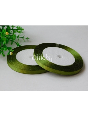 Лента атласная 0.6см, бобина 23 м, фисташковый №110