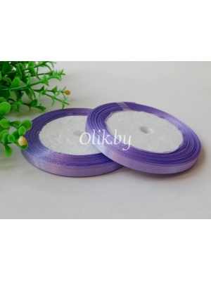 Лента атласная 0.6см, бобина 23 м, фиолетовый №21