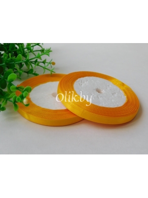 Лента атласная 0.6см, бобина 23 м, оранжевый №16