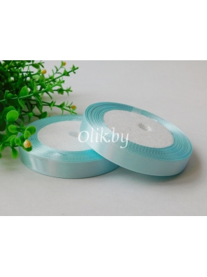 Лента атласная 1.2см, бобина 23 м, голубой №104