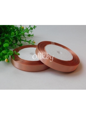 Лента атласная 1.2см, бобина 23 м, дымчато-розовый №146