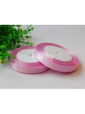 Лента атласная 1.2см, бобина 23 м, сиреневый
