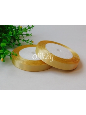 Лента атласная 1.2см, бобина 23 м, бежевый №87