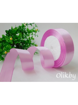 Лента атласная 2,5 см, сиреневый №069/45, 23 м