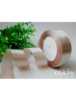 Лента атласная 2,5 см, светлая пенка №172, 23 м