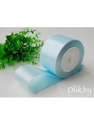 Лента атласная 5 см, голубой №103, 23 м