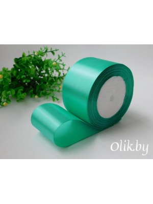 Лента атласная 5 см, тиффани, 23 м