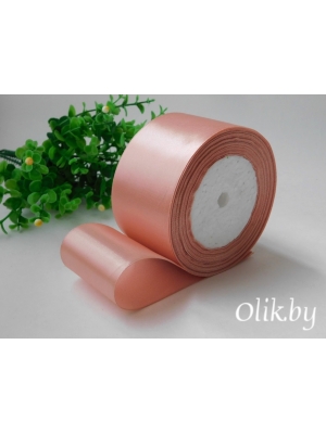 Лента атласная 5 см, дымчато-розовый №146, 23 м