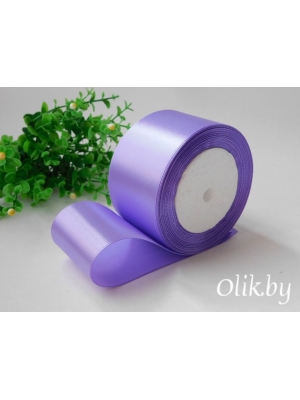 Лента атласная 5 см, фиолетовый №21, 23 м
