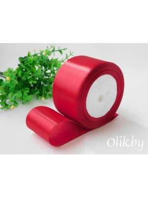 Лента атласная 5 см, бордовый №033, 23 м
