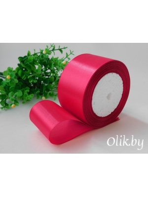 Лента атласная 5 см, фуксия №028/89, 23 м