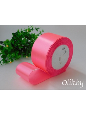 Лента атласная 5 см, розовый №05, 23 м