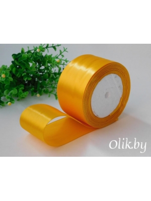 Лента атласная 5 см, оранжевый №17, 23 м