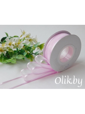 Лента органза с атласными краями 2,5 см, фиолетовый