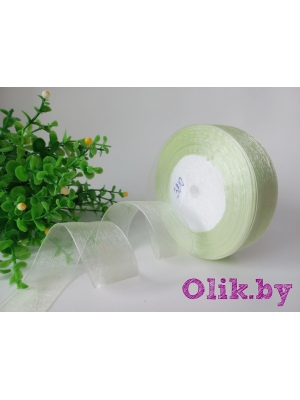 Лента органза 2,5 см*8 м, мятный