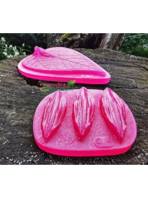 Молд #0051Б Лепестки подсолнуха 3в1(5*1,5см)