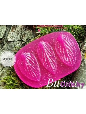 Молд #0060Б Листья Виолы 3в1 (4*2см)