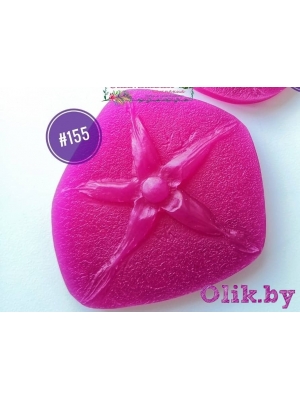 Молд чашелистики розы средний (размер 6,5см  лучей), арт.155