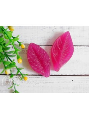 Молд лист розы дикой NEW (6см*3,5см), арт.7