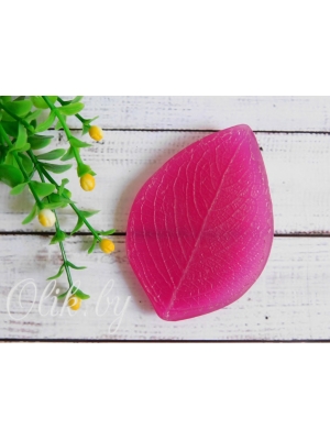 Молд лист розы простой (7,5*5см), арт.12