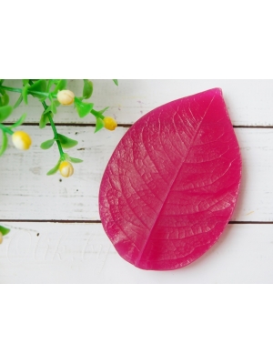 Молд лист розы реалистичный (7,5*5), арт. 121