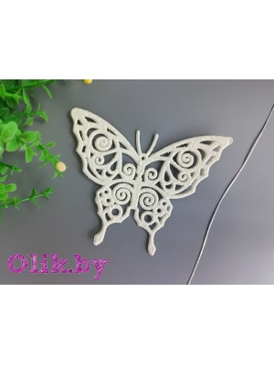 Новогоднее украшение "Бабочка" 11*8,5 см, 1 шт