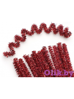 Проволока синельная металлик 20 шт (30 см) красный