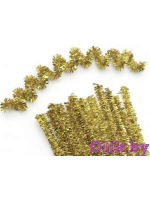 Проволока синельная металлик 20 шт (30 см) золотой