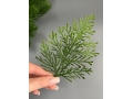 Ветка - лист туи для венка, 15 см,  хаки, 10 шт