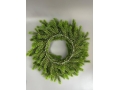 Новогодний венок, 48 см, зеленый комбинированный